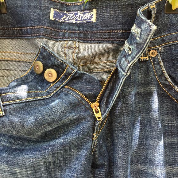 HUDSON Jeans Mid-Rise Dark Denim Baby Bootcut 26 - Picture 6 of 16